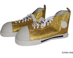 "Gouden Clownschoenen  - Verkleedattribuut - One size"