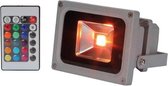 Perel Floodlight LED schijnwerper RGB 10W | Bouwlamp voor binnen en buiten | 240 Lumen