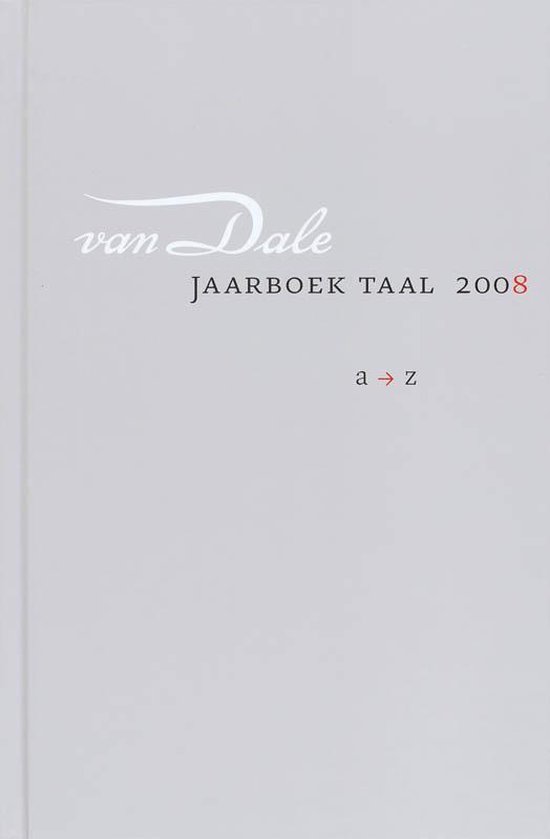 Cover van het boek 'Van Dale jaarboek taal ...'
