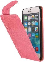 Devil Classic Flipcase Hoesjes - Hoesje Geschikt voor iPhone 6 Roze
