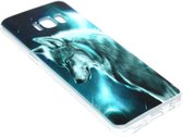 Wolf hoesje siliconen Geschikt voor Samsung Galaxy S8 Plus