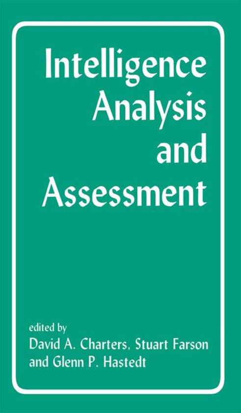 Studies in Intelligence - Intelligence Analysis and Assessme ... - cover