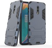 Armor Kickstand Back Cover - OnePlus 6T Hoesje - Blauw