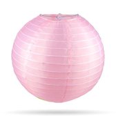 Nylon lampionnen - 10 stuks - licht roze - 25cm - voor buiten