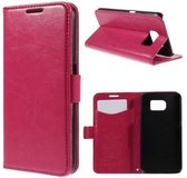 Kds PU Leather Wallet hoesje Samsung Galaxy S6 Edge roze