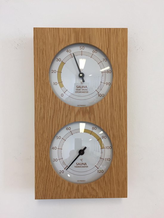 Sauna-Thermo-Hygrometer, 130x242mm - saramax