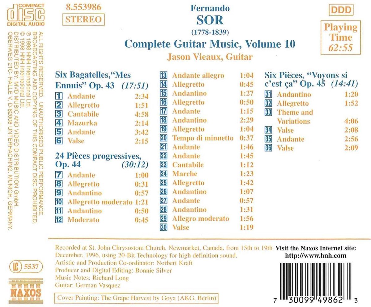 Jason Vieaux Six Bagatelles / 24 Pieces Progress (CD), Jason Vieaux