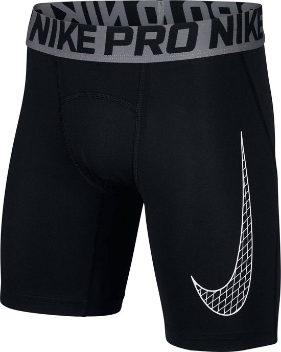 Gespierd snelheid microscopisch Nike Pro Sportbroek - Maat 116 - Jongens - zwart/grijs Maat XS-116/128 |  bol.com