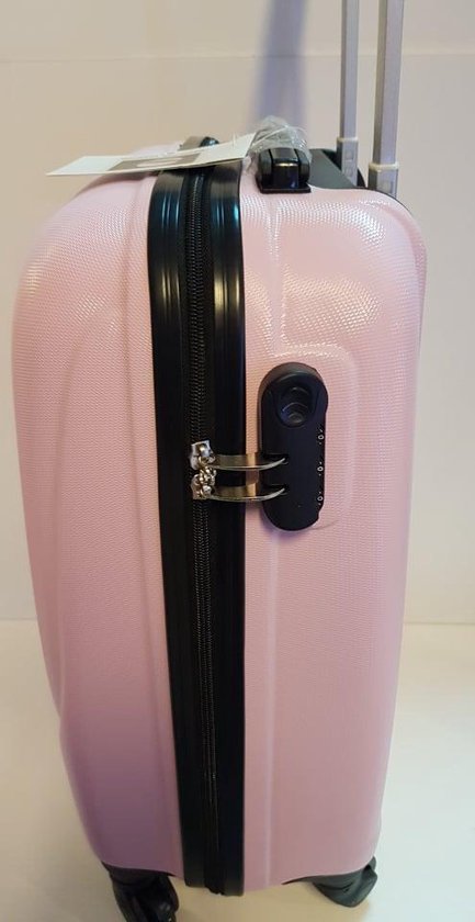aanval periscoop Concurreren Roze koffer handbagagekoffer baby Roze 55cm licht roze | bol.com