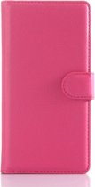 Sony Xperia Z5 Beschermhoesje Roze met Opbergvakjes