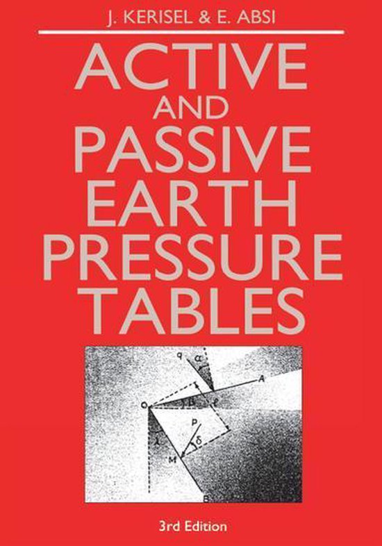 Active and Passive Earth Pressure Tables - cover