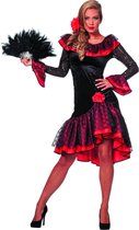 Spaanse danseres zwart met rood dame Maat 36