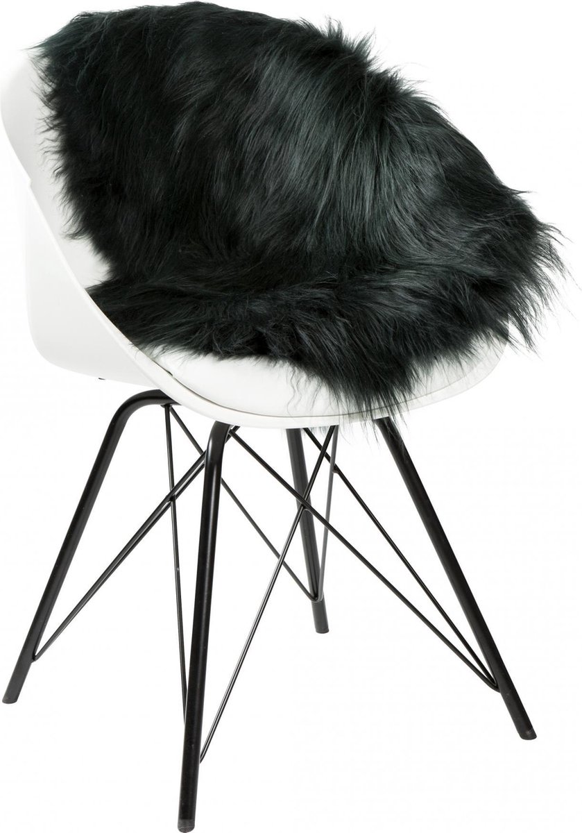 Dyreskinn Schapenvacht ijslands donkdergroen 90-110cm lengte / 60-70cm breedte