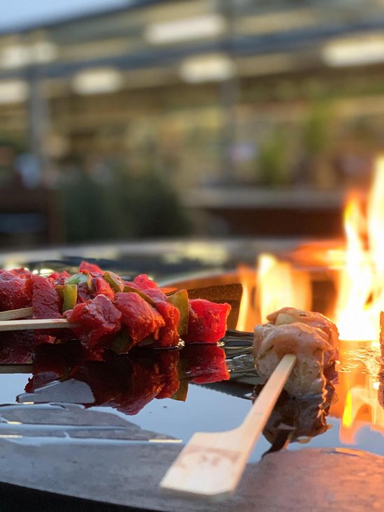 Outdoor Campus PIO 80 MET PLANCHA + PODEST 80 - Vuurschaal op sokkel van FORNO. — afbeelding 5