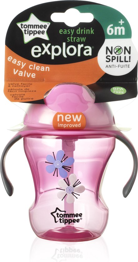 Tommee tippee Explora Straw Cup Girl Pink