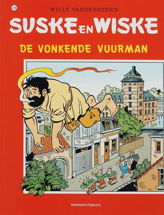 Cover van het boek 'De vonkende vuurman' van Willy Vandersteen