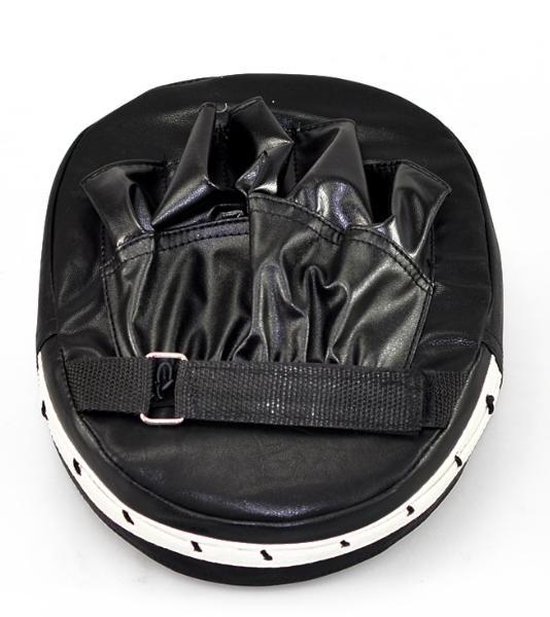 Mytra Fusion Boksen Pads - Strike Pad Echt Lederen Boksen Ronde Pad MMA, Muay Thai, Kickboksen, Training Focus wanten (zwart