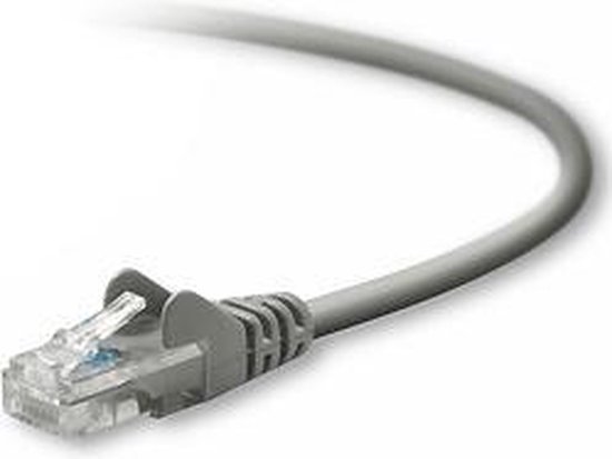 Belkin - Verbindingskabel - RJ-45 (M) naar RJ-45 (M) - 2 m - UTP - CAT 5e - zonder haken, met strengen - grijs