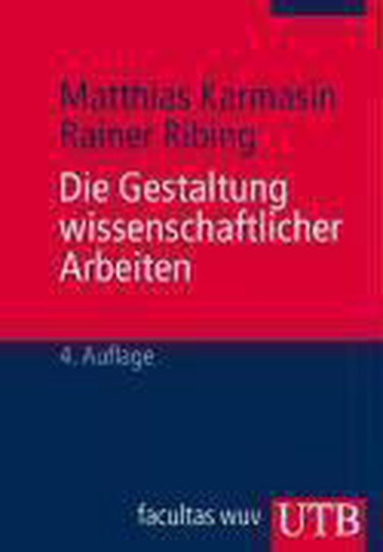 Die Gestaltung Wissenschaftlicher Arbeiten - cover