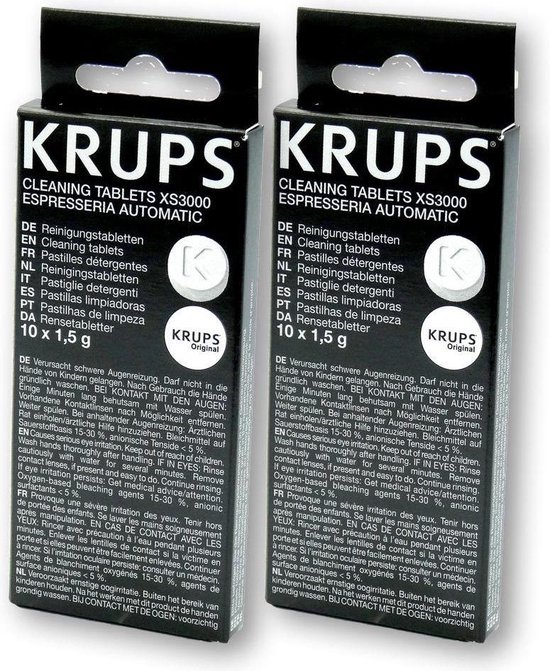 Krups pastilles de nettoyage XS3000 - 2 paquets | bol.com