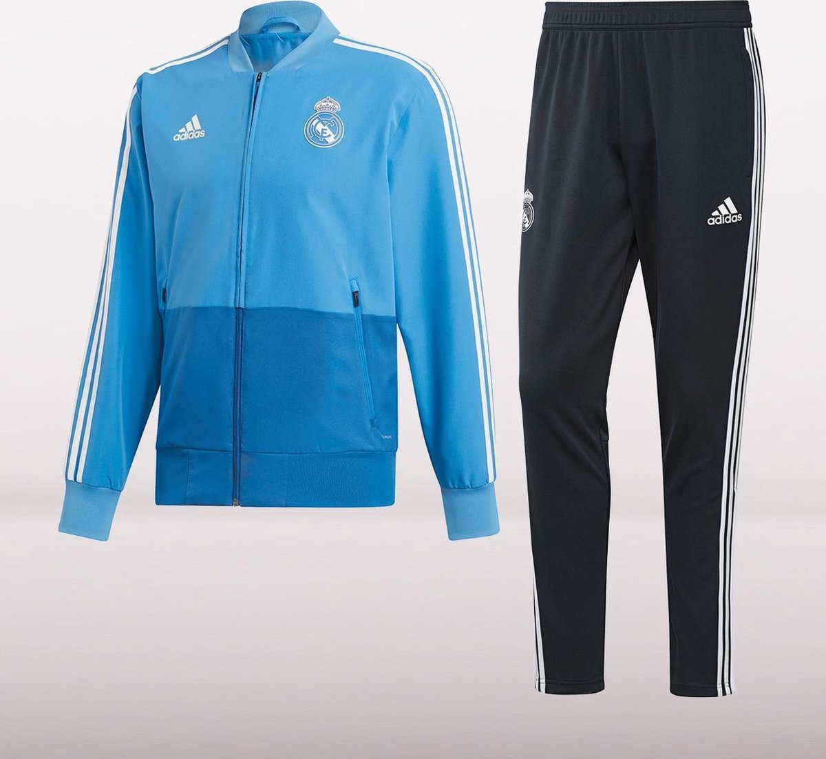 slogan tand meubilair Adidas Real Madrid Trainingspak 2019 Heren - Blauw - Maat L | bol.com