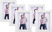 MIRA Home - Fotolijst - Set van 5 - Decoratie - Foto - Wit - 22.6x17.4x11.8