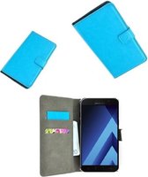 Turquoise Wallet Bookcase P Hoesje voor Samsung Galaxy A5 2017