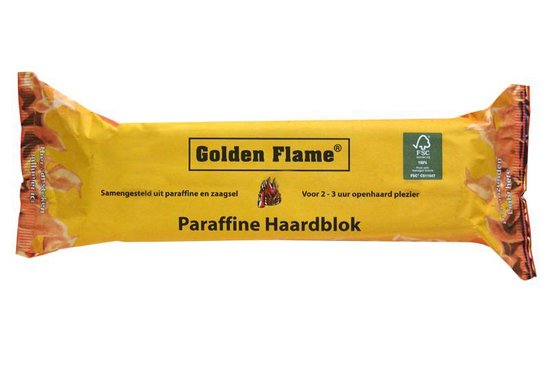 verkeer Haringen prinses Golden Flame paraffine haardblokken - brandt 2-3 uur - 4 stuks per zak |  bol.com