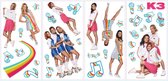 Studio 100 K3 Kinderkamer muurstickers stickers 46.4x22.8 cm