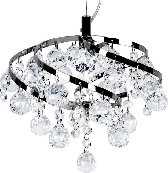 jago A + +-E plafondlamp kristalleuchte kroonluchter met ronde en  druppelvormige... | bol.com