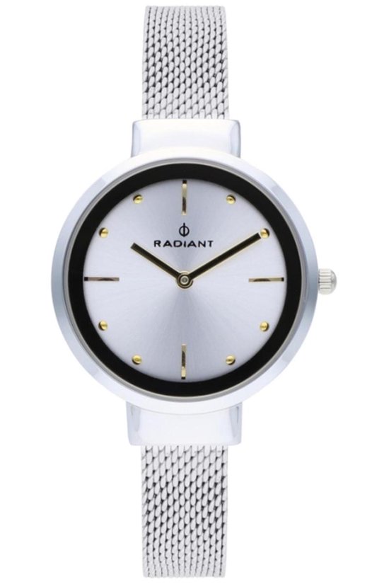 Radiant New Horloge - Zilverkleurig (kleur kast) - Zilverkleurig bandje - 34 mm
