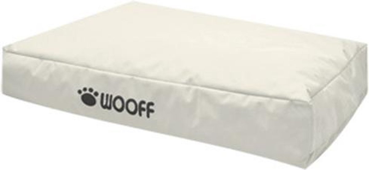 Mooi en Trendy Hondenkussen Wooff Creme 110x75x15cm | bol.com