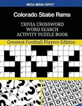 Colorado State Rams Trivia Crossword Word Search Activity Puzzle Book