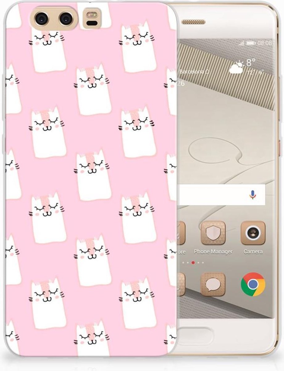 Huawei P10 Plus TPU Hoesje Sleeping Cats