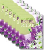 6x dubbele wenskaart met envelop - Beterschap - 11,5 x 17 cm