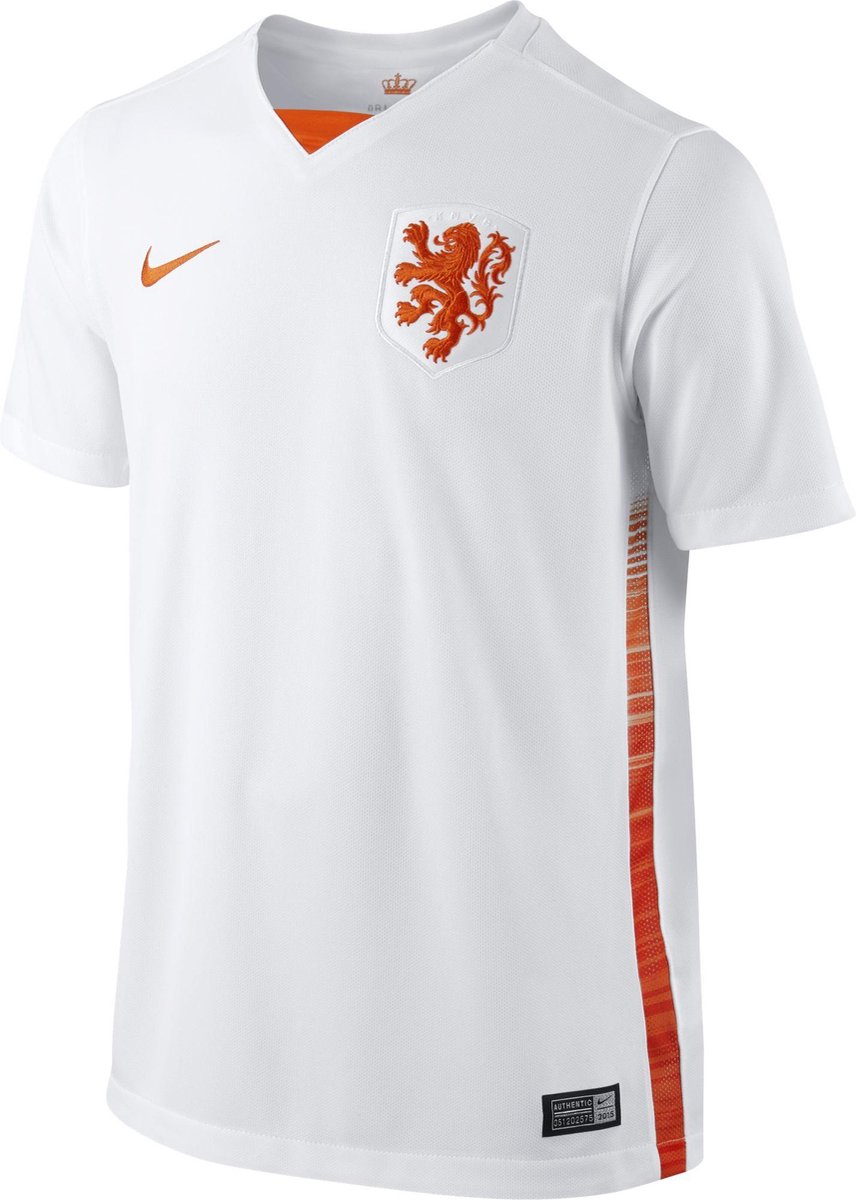 Nike Nederlands elftal Junior - Kinderen - Maat 158 Wit/Oranje | bol.com