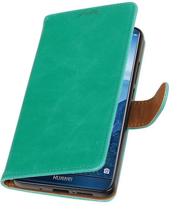 Étui Business Type livre en cuir PU pour Huawei Mate 10 Pro Vert