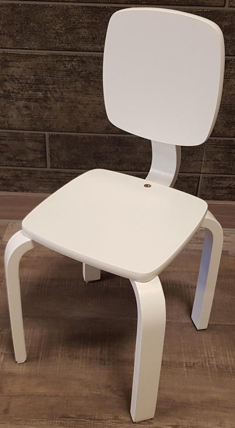 Playwood - Houten stoel voor kinderen - Kinderstoeltje - Wit | bol.com