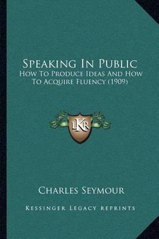 Speaking in Public - cover