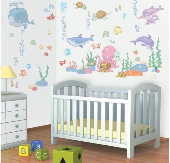 Walltastic Muursticker Box Baby Onderwater (95 stickers)