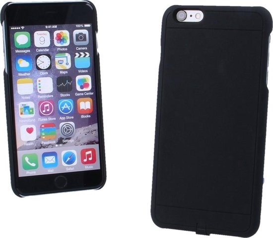 Psychologisch commando Neem een ​​bad Qi Wireless Charging Case - Draadloos opladen case Zwart Black voor Apple iPhone  6... | bol.com
