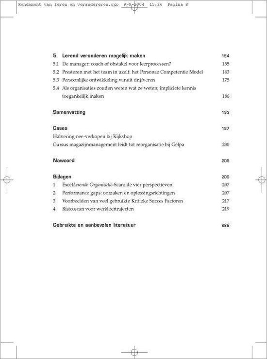 Rendement Van Opleiden