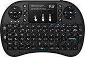 Rii i8+ toetsenbord RF Wireless + Bluetooth QWERTY Zwart