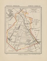 Historische kaart, plattegrond van gemeente Haskerland in Friesland uit 1867 door Kuyper van Kaartcadeau.com