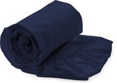 Refined Basic Twill hoeslaken - Ink. Blue - 1-persoons (80x200 cm)