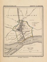 Historische kaart, plattegrond van gemeente Vlaardingen in Zuid Holland uit 1867 door Kuyper van Kaartcadeau.com