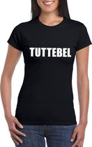 Tuttebel tekst t-shirt zwart dames XL