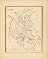 Historische kaart, plattegrond van gemeente Oirsbeek in Limburg uit 1867 door Kuyper van Kaartcadeau.com