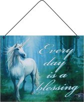 Wandbord - Every day is a blessing -Anne Stokes collection- 24x19cm