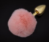 Dolce piccante - Jewellery Gold Fluffy - S - Anal Toys Buttplugs Roze